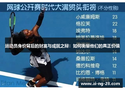 运动员身价背后的财富与成就之辩:如何衡量他们的真正价值 运动员身价背后的财富与成就之辩:如何衡量他们的真正价值