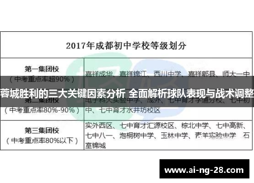 蓉城胜利的三大关键因素分析 全面解析球队表现与战术调整